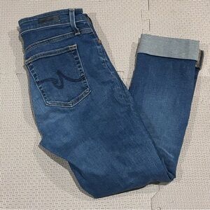 AG Adriano Goldschmied Mari High Rise Straight Leg Cropped AG-ED Jeans Size 27R